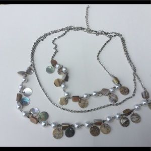 Vintage pearls,shells and stones made USA 70s